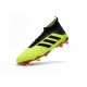 Nouvelles Crampons Football adidas Predator 18.1 FG Volt Noir Rouge