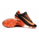 Nouveau Nike - Mercurial Vapor XI FG Chaussures De Foot Orange Noir