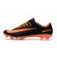 Nouveau Nike - Mercurial Vapor XI FG Chaussures De Foot Orange Noir