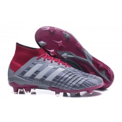 Nouvelles Crampons Football adidas Predator 18.1 FG Pogba Gris Rouge