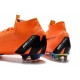 Nouveau Chaussures de football Nike Mercurial Superfly VI 360 Elite FG Orange Noir Volt