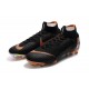 Nouveau Chaussures de football Nike Mercurial Superfly VI 360 Elite FG Noir Orange Total Blanc