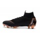 Nouveau Chaussures de football Nike Mercurial Superfly VI 360 Elite FG Noir Orange Total Blanc