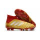 Nouvelles Crampons Foot adidas Predator 18+ FG Or Rouge Blanc