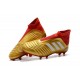 Nouvelles Crampons Foot adidas Predator 18+ FG Or Rouge Blanc