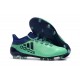 Chaussures de Football pour Hommes - Adidas X 17.1 FG Vert Aero Encre Vert