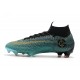 Nouveau Chaussures de football Nike Mercurial Superfly VI Club Ronaldo FG Jade Or Vif Noir