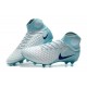 Nouvelles Crampons foot Nike Magista Obra II FG Blanc Bleu