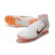 Nouveau Chaussures de football Nike Mercurial Superfly VI 360 Elite FG Blanc Gris Métallique Orange Total