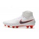 Nouvelles Chaussures de football Nike Magista Obra 2 FG Blanc Gris Métallique Carmin