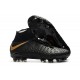 Nouvelles Crampons Foot - Chaussure Hypervenom Phantom III ACC DF FG Noir Or Vif