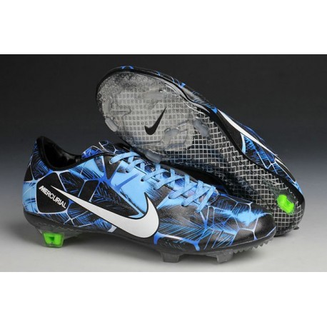 Coupe du Monde 2014 Nike Mercurial Vapor 9 FG Noir Blanc Bleu