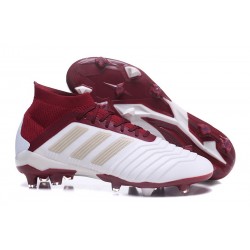 Nouvelles Crampons Football adidas Predator 18.1 FG Blanc Rouge