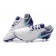 Chaussures pour Hommes Nike Tiempo Legend VII FG Blanc Violet