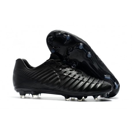 Chaussure pour Hommes Nike Tiempo Legend VII FG Tout Noir