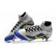 Nouveau Chaussures de football Nike Mercurial Superfly VI 360 Elite FG Argent Bleu Jaune