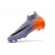 Nouveau Chaussures de football Nike Mercurial Superfly VI 360 Elite FG Violet Orange Noir