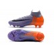 Nouveau Chaussures de football Nike Mercurial Superfly VI 360 Elite FG Violet Orange Noir