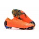 Chaussures de Football - Nike Mercurial Vapor XII Elite FG Orange Noir