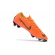 Chaussures de Football - Nike Mercurial Vapor XII Elite FG Orange Noir