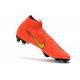 Nouveau Chaussures de football Nike Mercurial Superfly VI 360 Elite FG Orange Jaune