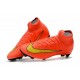 Nouveau Chaussures de football Nike Mercurial Superfly VI 360 Elite FG Orange Jaune