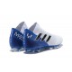 Crampons Foot pour Hommes Adidas Nemeziz Messi 18.1 FG Blanc Bleu