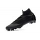 Nouveau Chaussures de football Nike Mercurial Superfly VI 360 Elite FG Tout Noir Coupe du Monde