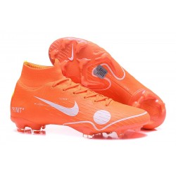 Nouveau Chaussures de football Nike Mercurial Superfly VI 360 Elite FG Orange Blanc Bleu Jaune Off-White For Nike