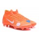 Nouveau Chaussures de football Nike Mercurial Superfly VI 360 Elite FG Orange Blanc Bleu Jaune Off-White For Nike