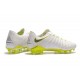 Chaussures de Football pour Hommes Nike Hypervenom Phantom III Elite FG Blanc Gris Métallique Volt