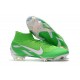 Nouveau Chaussures de football Nike Mercurial Superfly VI 360 Elite FG Argent Vert