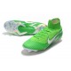 Nouveau Chaussures de football Nike Mercurial Superfly VI 360 Elite FG Argent Vert