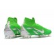 Nouveau Chaussures de football Nike Mercurial Superfly VI 360 Elite FG Argent Vert