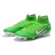 Nouveau Chaussures de football Nike Mercurial Superfly VI 360 Elite FG Argent Vert