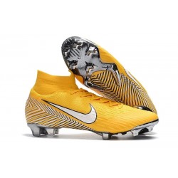 Nouveau Chaussures de football Nike Mercurial Superfly VI 360 Elite FG Jaune Amarillo Noir Blanc