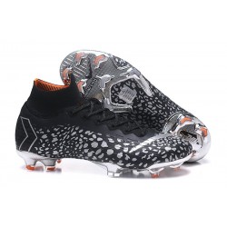 Nouveau Chaussures de football Nike Mercurial Superfly VI 360 Elite FG CR7 Argent Noir