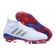 Nouvelles Crampons Football adidas Predator Telstar 18.1 FG Argent Rouge Bleu