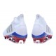 Nouvelles Crampons Foot adidas Predator Telstar 18+ FG Argent Rouge Bleu