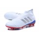 Nouvelles Crampons Foot adidas Predator Telstar 18+ FG Argent Rouge Bleu