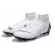 Nouveau Chaussures de football Nike Mercurial Superfly VI 360 Elite FG Blanc Noir