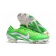 Chaussures de Football - Nike Mercurial Vapor XII Elite FG Argent Vert