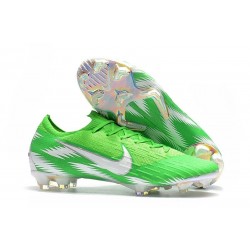 Chaussures de Football - Nike Mercurial Vapor XII Elite FG Argent Vert