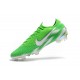 Chaussures de Football - Nike Mercurial Vapor XII Elite FG Argent Vert