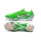 Chaussures de Football - Nike Mercurial Vapor XII Elite FG Argent Vert