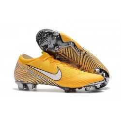 Chaussures de Football - Nike Mercurial Vapor XII Elite FG Jaune Amarillo Noir Blanc