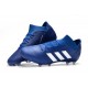 Crampons Foot pour Hommes Adidas Nemeziz Messi 18.1 FG Bleu Blanc