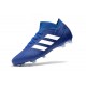 Crampons Foot pour Hommes Adidas Nemeziz Messi 18.1 FG Bleu Blanc