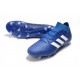 Crampons Foot pour Hommes Adidas Nemeziz Messi 18.1 FG Bleu Blanc