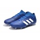 Crampons Foot pour Hommes Adidas Nemeziz Messi 18.1 FG Bleu Blanc